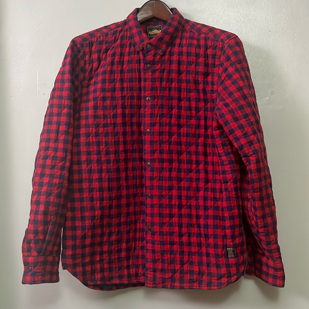 Penfield Red and Black Checkered Shirt Jacket